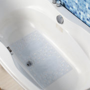 半岛良品 浴室卫生间淋浴房 浴缸洗手间防水地垫防滑垫子(透明脚丫 400MMx600MM)