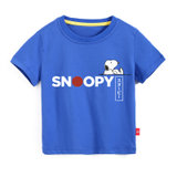 史努比童装夏季男女童短袖T恤TM008(130 彩蓝色)