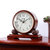 汉时（Hense）中式创意实木装饰台钟欧式客厅古典静音座钟HD02(棕色外框石英机芯)
