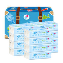 可心柔V9婴儿纸巾100抽12包 保湿纸 乳霜纸餐巾纸