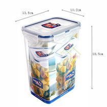 韩国保鲜盒乐扣乐扣正品HPL809 经典型1.3L 食品盒储物杂粮盒(透明 默认版本)