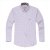 帛利（Baneberry）休闲撞领小格长袖衬衫10070(紫色 44)