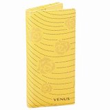 维纳斯Venus新款时尚全牛皮线条印花长款钱夹3色款选025-3042303(黄色)