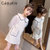 CaldiceKris（中国CK）女童小香风甜美泡泡袖裙子CK-TF3388