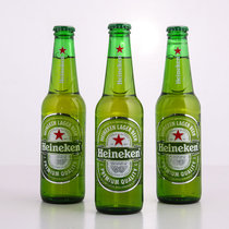 荷兰原装进口啤酒喜力Heineken鲜爽口感麦芽啤酒330ml*12瓶(500ML*6瓶)