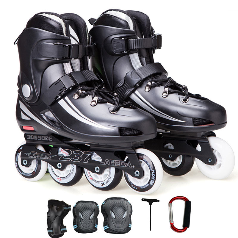 【labeda极限轮滑图片】labeda 237溜冰鞋成人直排轮滑鞋男女花式平花