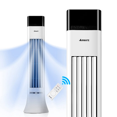 艾美特（Airmate）遥控无叶塔扇CT-RD2 广角送风 32档风速 USB接口便携式 家用定时电风扇落地扇