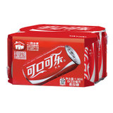 可口可乐汽水碳酸饮料330ml*6罐多包装 可口可乐公司出品