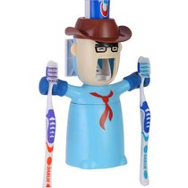 大嘴哥牙刷架 自动挤牙膏器 情侣刷牙杯 漱口杯 紧固吸附 单只装 颜色随机