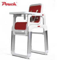 Pouch环保多功能儿童餐椅 远离甲醛给宝贝健康生活(番茄红)