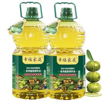 幸福家庭添加8%特级初榨橄榄油5L*2瓶 非转基因食用油(金黄色 自定义)