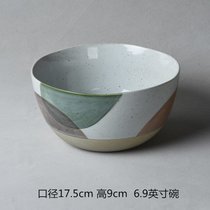 艺家釉下彩日式陶瓷碗个性餐具套装吃面碗家用面条碗饭碗汤碗创意(紫色 默认版本)
