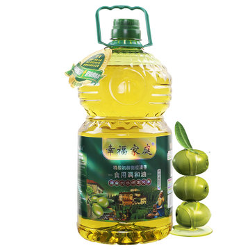 幸福家庭添加8%特级初榨橄榄油5L瓶 非转基因食用油(金黄色 自定义)