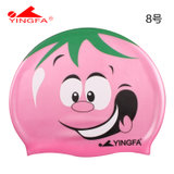 yingfa英发 儿童游泳帽*可爱卡通图案硅胶防水男女童(8号)
