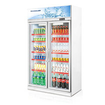 标冰(BIAOBING)SC-1000F 1000升立式双开门冰柜 冷藏保鲜啤酒饮料柜 商用陈列展示柜 蔬菜水果保鲜柜