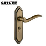 固特青古铜门锁 固特欧式美式卧室木门室内执手锁 房门锁三件套(青古铜)