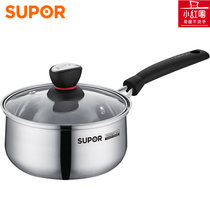 苏泊尔（SUPOR）ST18H1奶锅304不锈钢小奶锅牛奶锅小锅燃气灶电磁炉适用锅具直径18CM(银色 热销)