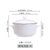 家用双耳带盖陶瓷汤窝创意炖盅纯白大号容量饭汤碗汤盆微波炉包邮(1900ML黑线款)