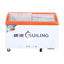 穂凌(SUILING) WD4-297H 297升单温商用弧面玻璃展示柜单温冷冻保鲜冰柜