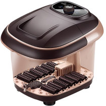 养参堂大款足浴盆足浴器自动加热泡脚桶洗脚盆取暖器YST-618A(棕色 快速加热款)