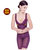 SUNTEK收腹美体内衣女塑形紧身提臀产后连体塑身衣开档收腰束身排扣薄款(M码/64码(选择80斤—93斤） 紫色 （035款）)