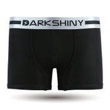 DarkShiny 超柔超滑超弹 果冻糖多选色 男式平角内裤「HOCL01」(黑色 L)