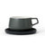 丹麦VIVA Ella系列陶瓷咖啡茶杯带碟茶杯茶具套装250ml 国美厨空间(薄荷深绿)