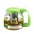单壶/花茶杯茶壶套装飘逸杯玻璃功夫茶具(绿色 1100ml 单壶 (不带杯子))