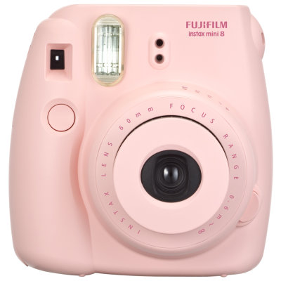 富士（FUJIFILM）mini 8拍立得相机（粉色）600mm-无穷远对焦范围，1/60秒快门，2×AA电池，相纸确认窗，时尚新款！