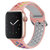 新款适用于苹果watch运动手表表带双色硅胶透气38/40/41/42/44/45通用表带(粉＋七彩 38/40/41MM通用)