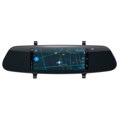 小蚁(YI)  行车记录仪导航一体机 6.86英寸大屏幕 语音智能交互声控 智能后视镜 WIFI互联 黑色