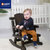 Zolitt 卓理 儿童实木摇摇椅躺椅安抚椅多功能婴儿椅宝宝哄睡椅沙发玩具(巧克力色)