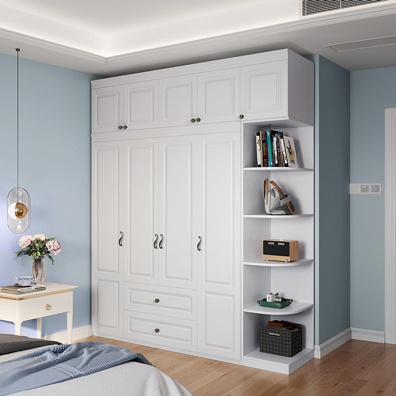 柜子收纳储物柜子组合jo13d四门衣柜三门左顶柜两门顶柜边柜默认版本