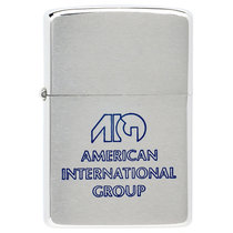 芝宝Zippo打火机 1980年老机美国国际集团AIG纪念广告机