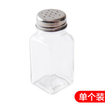 玻璃透明胡椒调味瓶椒盐瓶调料罐烧烤调味盒厨房用品家用佐料盐罐(单个售 默认版本)