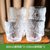 冰川纹玻璃杯家用高颜值杯子水杯女夏季果汁杯ins风咖啡杯啤酒杯(【冰川杯】透明矮款2只+高款2只)