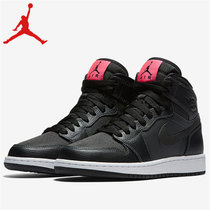 耐克女子板鞋 NIKE Air Jordan 1 High GS 3M反光 AJ1黑粉情人节篮球鞋女332148-004(图片色 40)