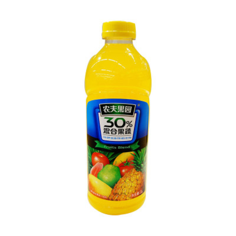 农夫果园30混合果蔬汁饮料芒菠番1l瓶