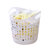 爱丽思IRIS软质塑料衣物收纳筐杂物/污衣篮SBK400(白色)