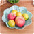 创意客厅欧式家用果盘E428塑料零食瓜子过年水果盘(粉色 大号)