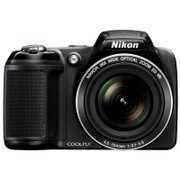 尼康（Nikon）COOLPIX L320长焦数码相机(黑色)1600万像素 3寸屏 26倍光学变焦 22.5mm广角 3D模式