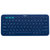 罗技（Logitech）K380多设备蓝牙键盘 平板IPAD键盘 时尚便携 超薄巧克力按键 蓝牙鼠标伴侣 蓝色