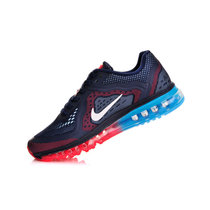 耐克 Nike Air Max 2014 男女全掌气垫跑步鞋运动鞋情侣鞋(深蓝红 40)