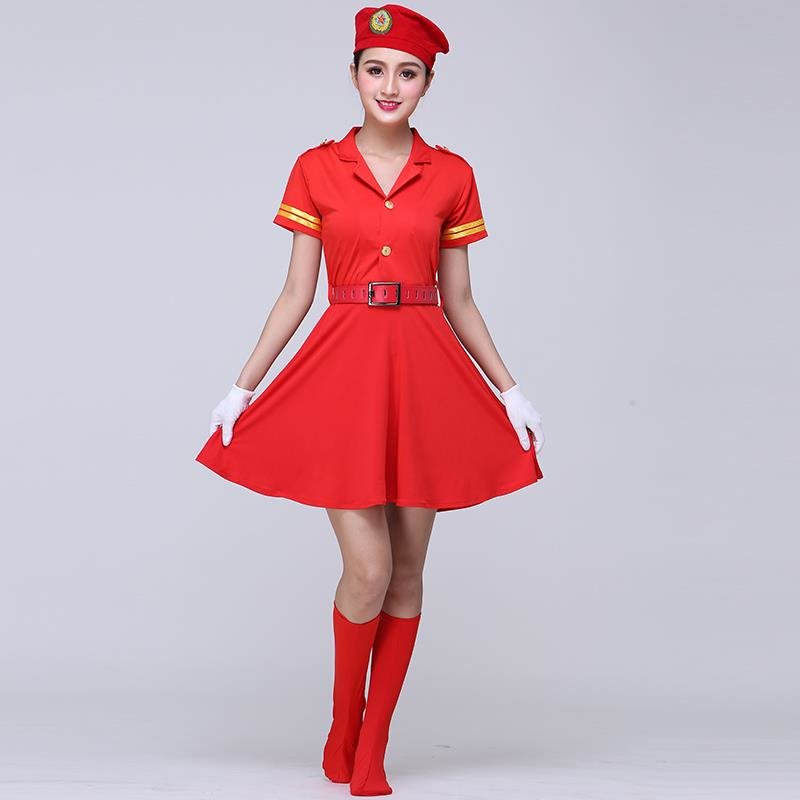 【其他女装图片】xj1835水兵舞服装全新女套装2021新款冬季短袖军装