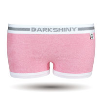 DarkShiny 毛巾毛圈绒布 星期果冻纯色 女式平角内裤「LBOC01-LBOC07」(粉红色 L)