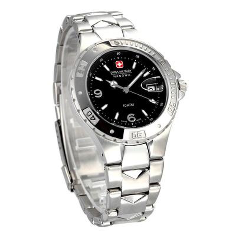 瑞士品牌表瑞士军表十字架潮流时尚三眼休闲男表钢带石英表男士手表