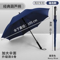 雨伞定制logo广告伞晴雨两用大号印字礼品伞男士批发订黑色长柄伞kb6(长伞钢制碰击款-藏青)