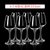红酒杯套装家用高脚杯大号醒酒器酒具欧式水晶玻璃杯创意葡萄酒杯(B款X6只)