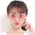 GOLDHUGO韩国超大全框太阳镜潮女猫眼墨镜炫彩反光偏光眼镜新款(粉框樱花粉)