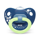NUK自然实感硅胶安抚奶嘴印花夜光型单只装(6个月以上) 图案颜色随机